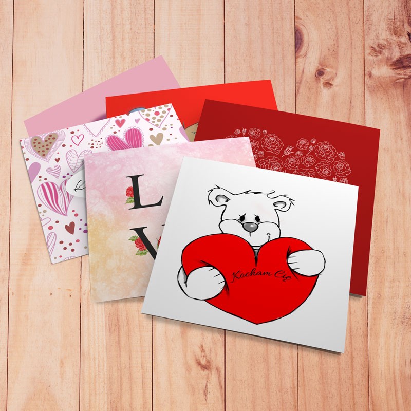 Grafika: Akcja biblioteczna „Zaprojektuj kartkę walentynkową”