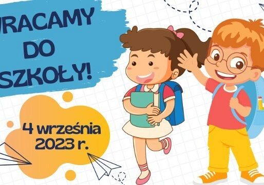 Plakat - wracamy do szkoły grafika