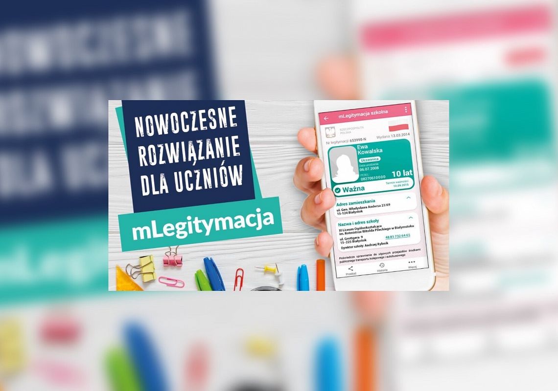 Grafika 1: mLegitymacja szkolna (legitymacja w telefonie)
