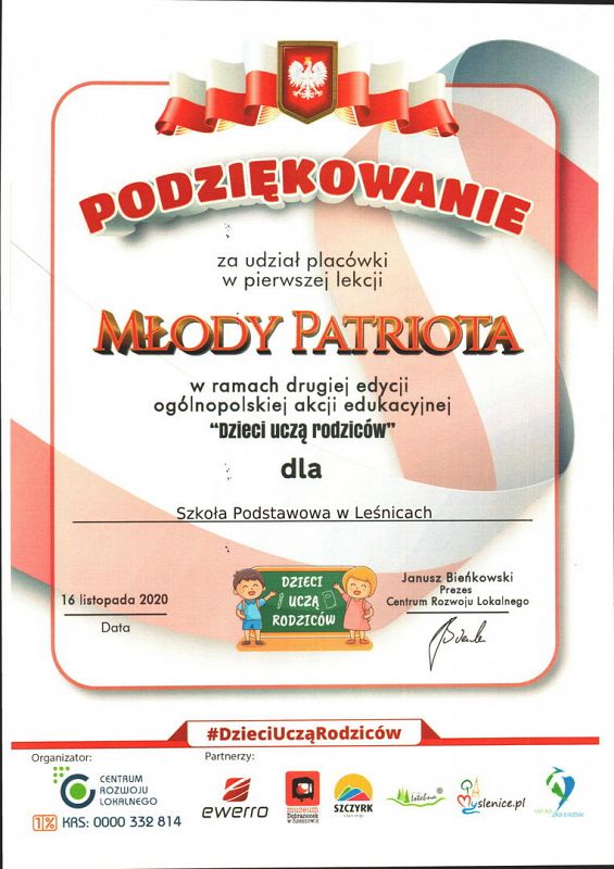 Grafika #0: KONTYNUACJA OGÓLNOPOLSKIEJ AKCJI EDUKACYJNEJ " DZIECI UCZĄ RODZICÓW".