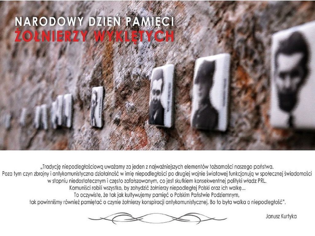 Grafika #0: 1 MARCA - NARODOWY DZIEŃ PAMIĘCI " ŻOŁNIERZY WYKLĘTYCH" - pamiętamy!