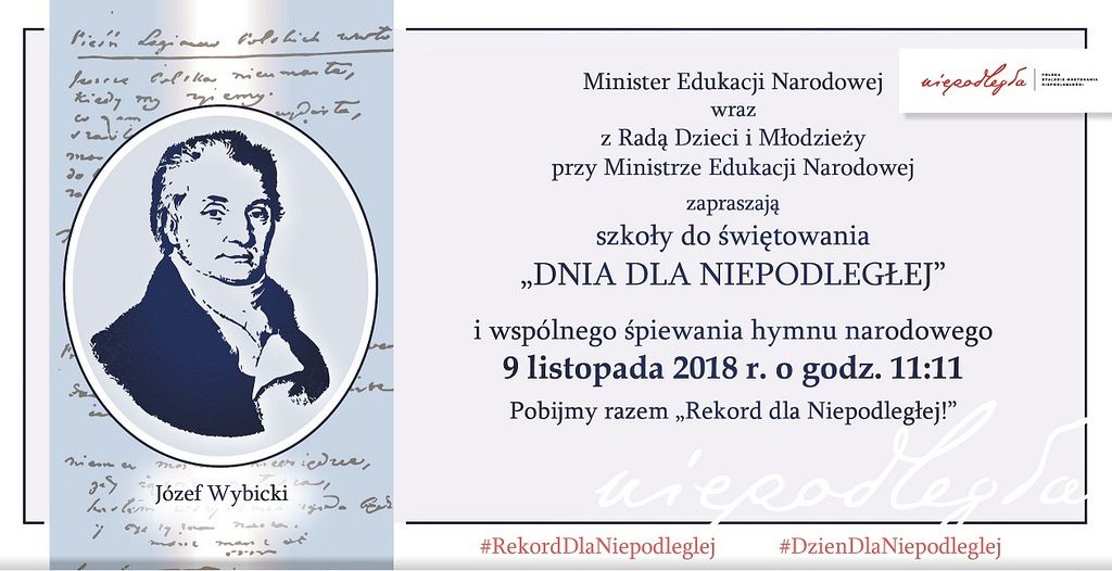Grafika #0: "Dzień dla Niepodległej" - 9 listopada 2018 r.