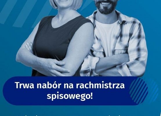 Ulotka informacyjna - nabór na rachmistrza spisowego grafika