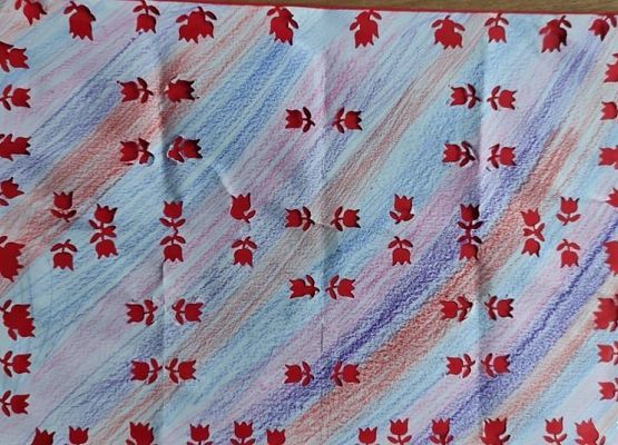 papier artystyczny dziurkowany- Wiktoria klasa 3