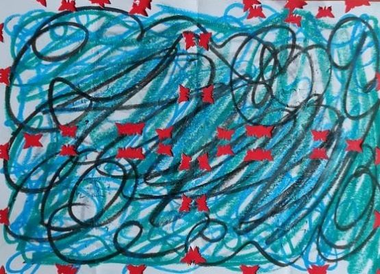 papier artystyczny dziurkowany- Ola klasa 3