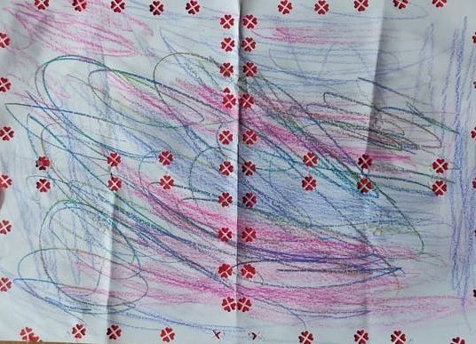 papier artystyczny dziurkowany- Maja klasa 1