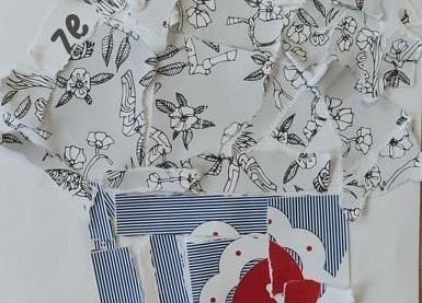 kolaż z makulatury- Karol klasa 2