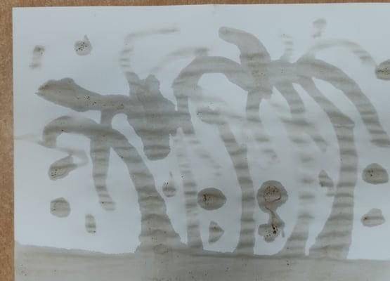 malowanie kawą Dawid klasa 3