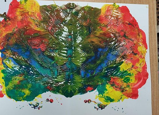 motyl technika dekalkomanii Karolina klasa 2