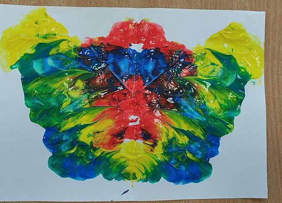 motyl technika dekalkomanii Nikola klasa 1