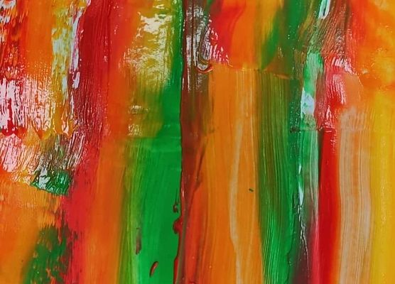 Malowanie kartonikiem Lenka klasa 2