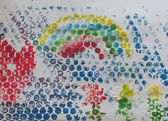 Drukowanie folią bąbelkową Lidka klasa 1