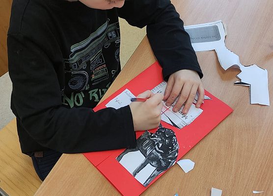 Franek tworzy lapbooka