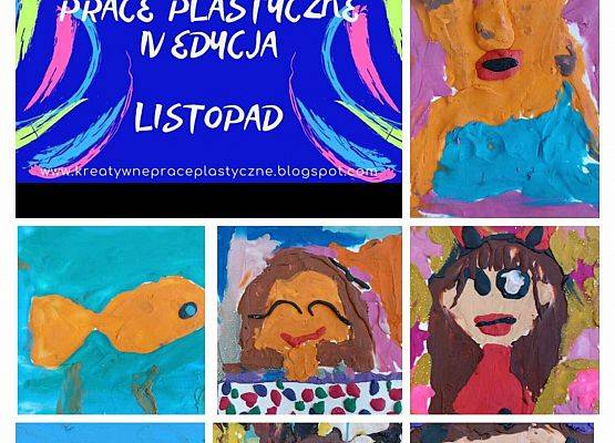 listopad- malowanie plasteliną