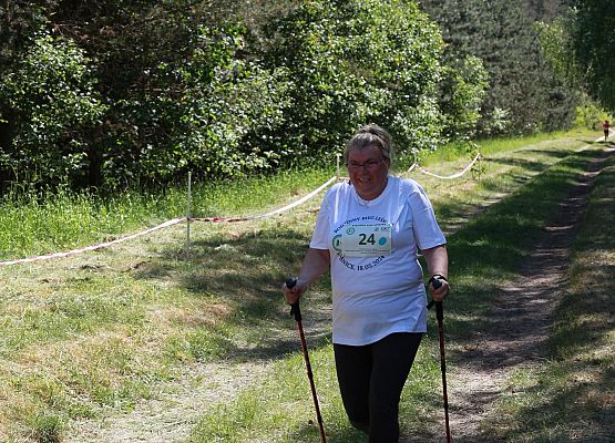 Grafika 203: "Rodzinny Bieg Leśnika" na 8 kilometrów przy Szkole Podstawowej w Leśnicach