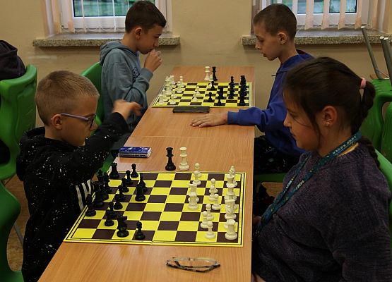 Grafika 3: Turniej szachowy o mistrzostwo Szkoły Podstawowej w Leśnicach w roku szkolnym 2024/2025