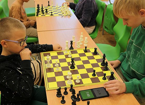 Grafika 10: Turniej szachowy o mistrzostwo Szkoły Podstawowej w Leśnicach w roku szkolnym 2024/2025