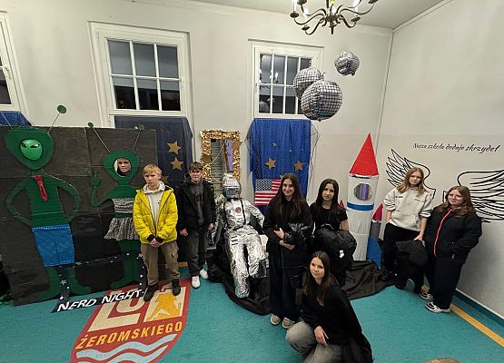 Grafika 13: Nerd Night w LO1 - nasi uczniowie w świecie nauki