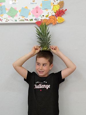 Grafika #7: Ananasy z naszej klasy - witaminki dla chłopczyka i dziewczynki