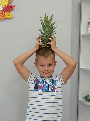 Grafika #15: Ananasy z naszej klasy - witaminki dla chłopczyka i dziewczynki