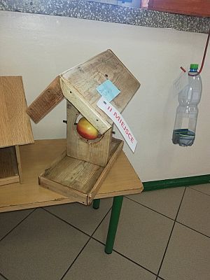 Grafika #17: ROZSTRZYGNIĘCIE SZKOLNEGO KONKURSU NA KARMNIK DLA PTAKÓW