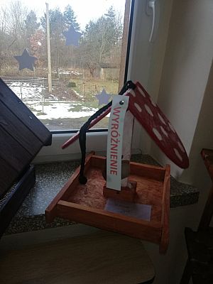 Grafika #10: ROZSTRZYGNIĘCIE SZKOLNEGO KONKURSU NA KARMNIK DLA PTAKÓW