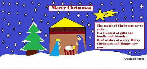 Grafika #6: SZKOLNY KONKURS CHRISTMAS CARD ROZSTRYGNIĘTY!