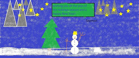 Grafika #23: SZKOLNY KONKURS CHRISTMAS CARD ROZSTRYGNIĘTY!