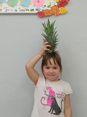 Grafika #9: Ananasy z naszej klasy - witaminki dla chłopczyka i dziewczynki