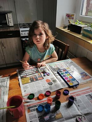 Grafika #15: Maluszki w domu się nie nudzą..