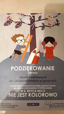 Grafika #0: Podziękowanie za akcje "Nie jest kolorowo"