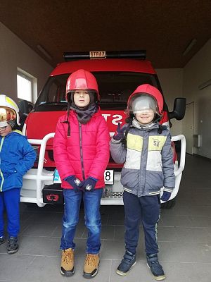 Grafika #3: WIZYTA W JEDNOSTCE OSP LEŚNICE.