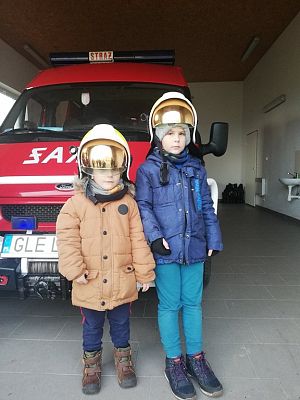 Grafika #4: WIZYTA W JEDNOSTCE OSP LEŚNICE.