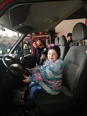 Grafika #7: WIZYTA W JEDNOSTCE OSP LEŚNICE.