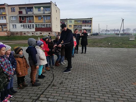 Grafika #10: WIZYTA W JEDNOSTCE OSP LEŚNICE.