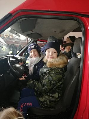 Grafika #12: WIZYTA W JEDNOSTCE OSP LEŚNICE.