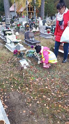 Grafika #3: Wyjście na Cmentarz Parafialny w Lęborku