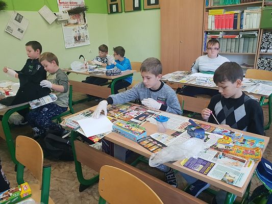 Grafika #4: Lekcja kleksografii w klasie 4