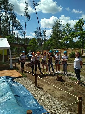 Grafika #2: Wycieczka klasy VII do parku linowego.