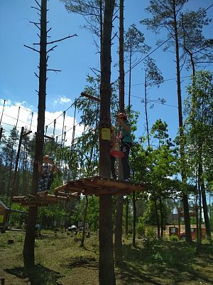 Grafika #13: Wycieczka klasy VII do parku linowego.