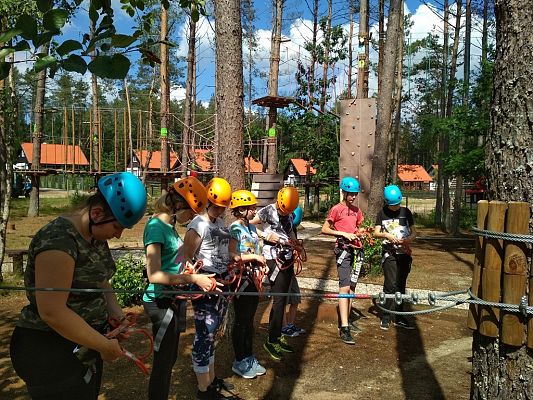 Grafika #5: Wycieczka klasy VII do parku linowego.