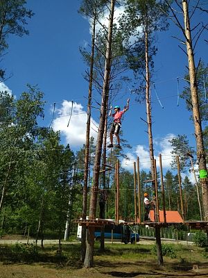 Grafika #18: Wycieczka klasy VII do parku linowego.