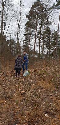 Grafika #9: WIOSENNA AKCJA SADZENIA LASU NA TERENIE LEŚNICTWA LEŚNICE