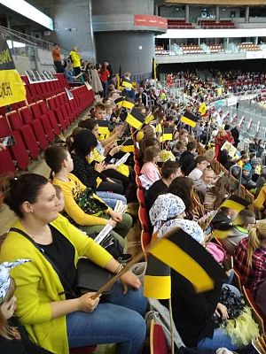 Grafika #3: Mecz koszykówki na Ergo Arenie.