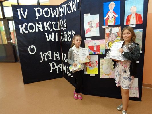 Grafika #1: IV Powiatowy Konkurs Wiedzy o Janie Pawle II