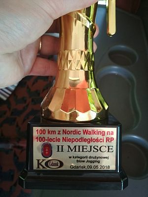 Grafika #1: "100 km z Nordic Walking na 100 lecie Niepodległości RP"