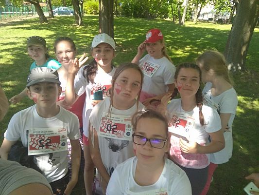 Grafika #5: "100 km z Nordic Walking na 100 lecie Niepodległości RP"