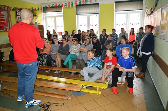 Grafika #6: Realizacja programu "Hip-hop w resocjalizacji" w naszym Gimnazjum.