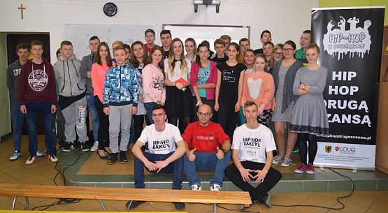 Grafika #0: Realizacja programu "Hip-hop w resocjalizacji" w naszym Gimnazjum.