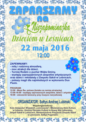 Grafika #2: FESTYN NIEZAPOMINAJKA 2016 W LEŚNICACH